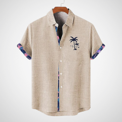 Camiseta Hombre Cuadros Estilo Casual