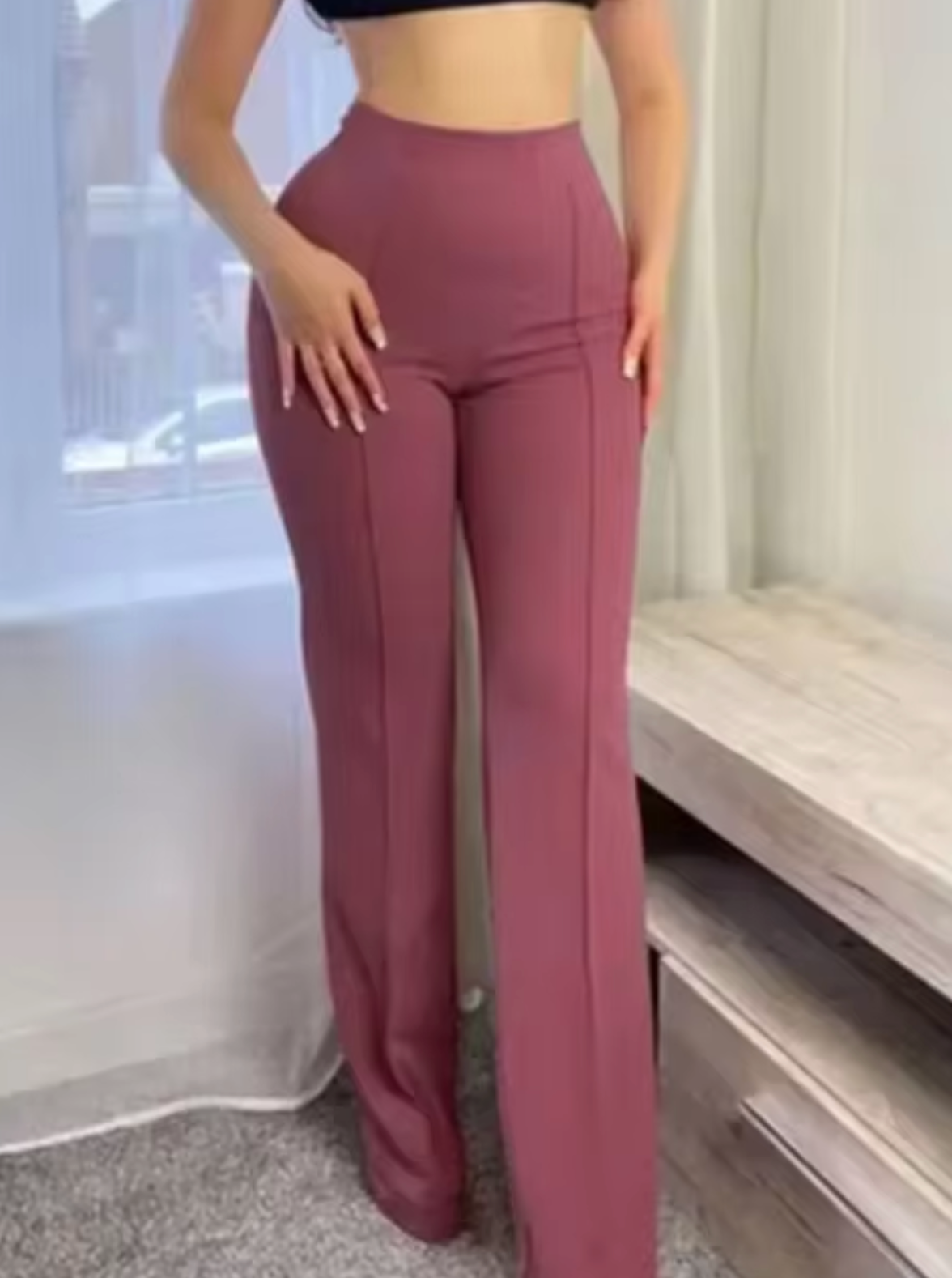 Pantalón Ancho Mujer Informal