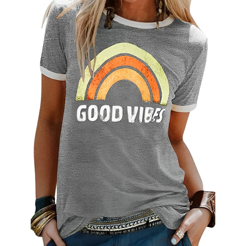 Camiseta Estilo Relajado Positivo