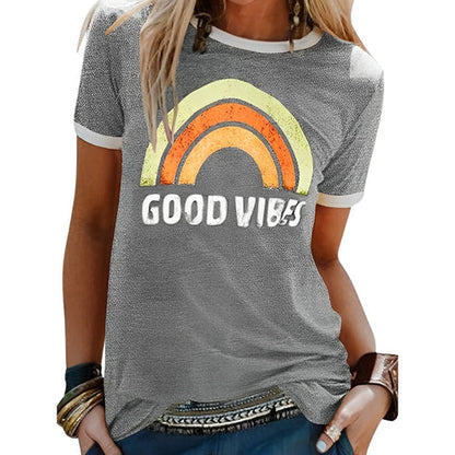 Camiseta Estilo Relajado Positivo