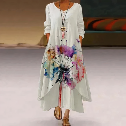 Vestido Mujer Algodón Estilo Chic