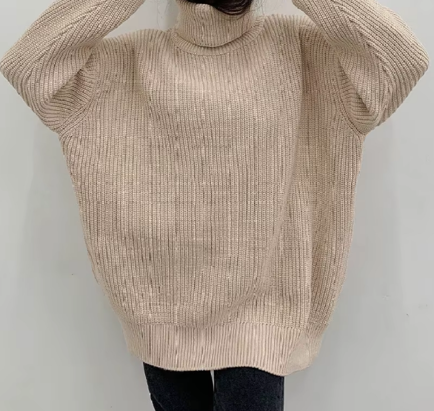 Sudadera Punto Grande Cuello Alto