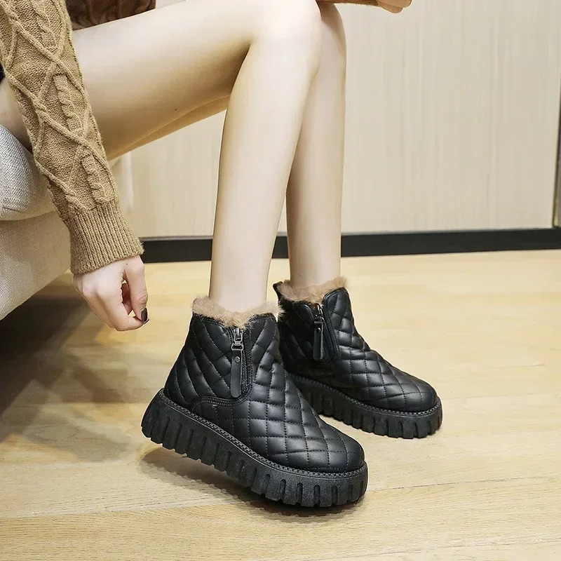 Botas Invierno Mujer Bloque Cremallera
