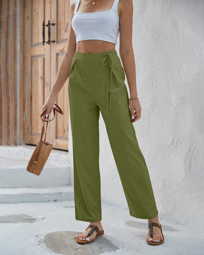 Pantalones Cintura Alta Estilizados Mujer