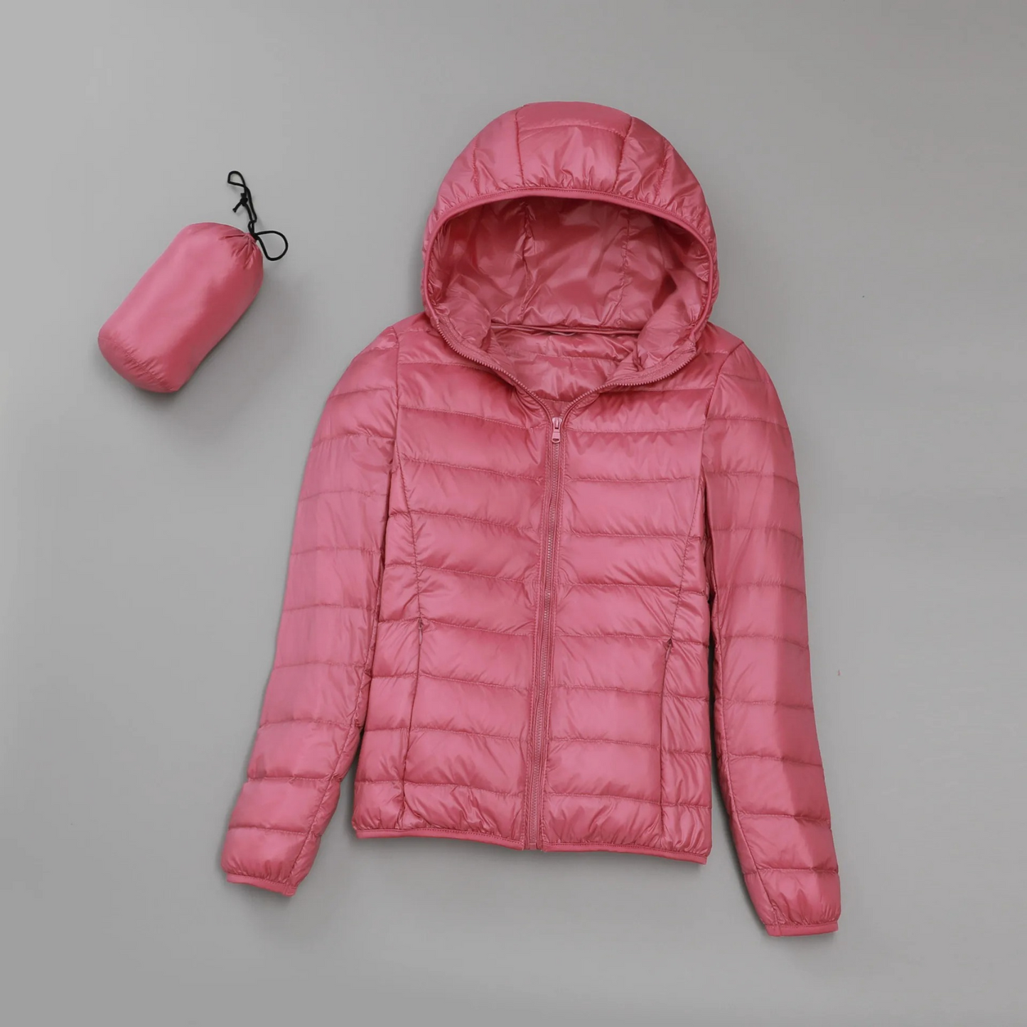 Chaquetón Invierno Mujer Acolchado Con Capucha