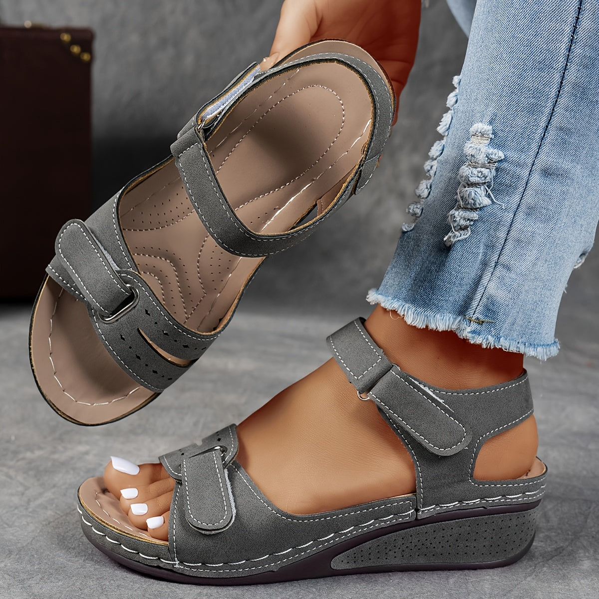 Sandalias de Cuña Comfort Mujer Elegantes