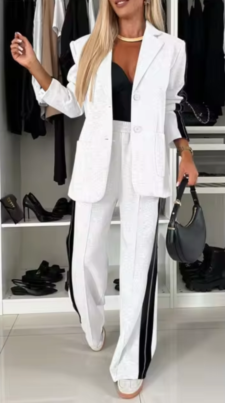 Traje Mujer Clásico Algodón Elegante