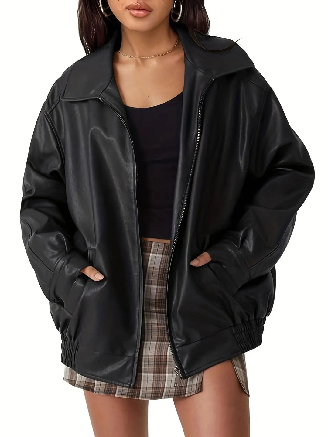 Chaqueta Mujer Invierno Oversize Clásica