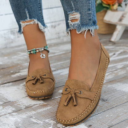 Mocasines Mujer Lazo Cómodos Flexibles