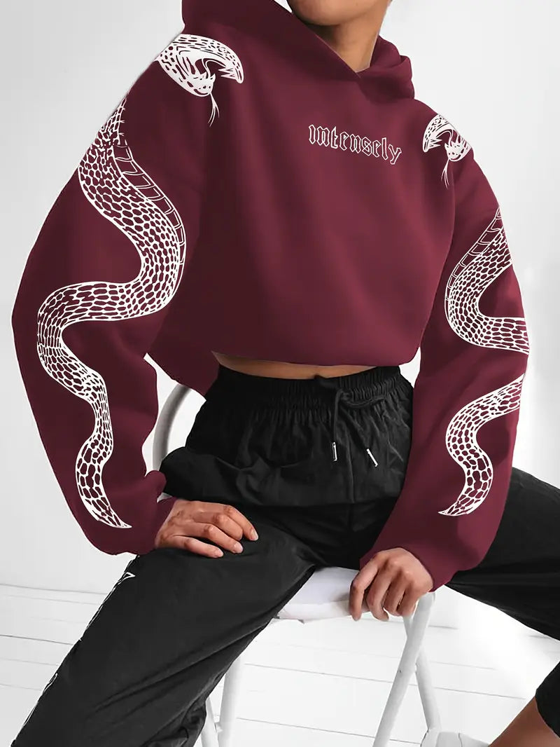 Sudadera Capucha Algodón Estampado Mujer