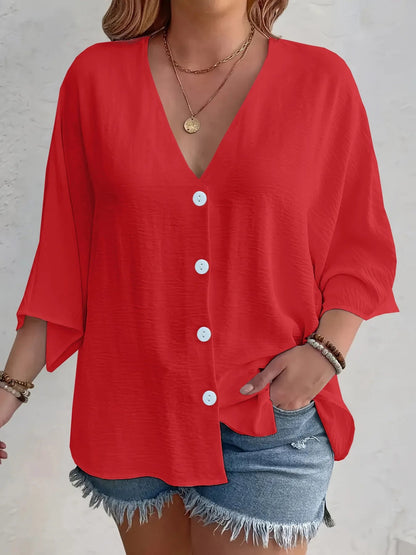 Blusa Mujer Ligera Cuello V