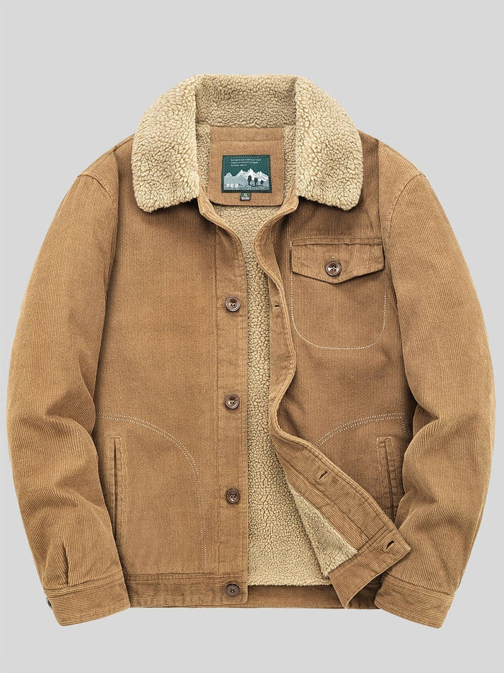 Chaqueta forro polar abrigo hombre invierno