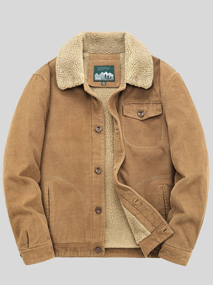 Chaqueta forro polar abrigo hombre invierno