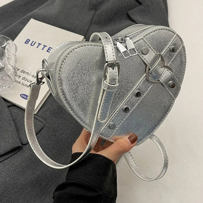 Bolso Mujer Corazones Decorado