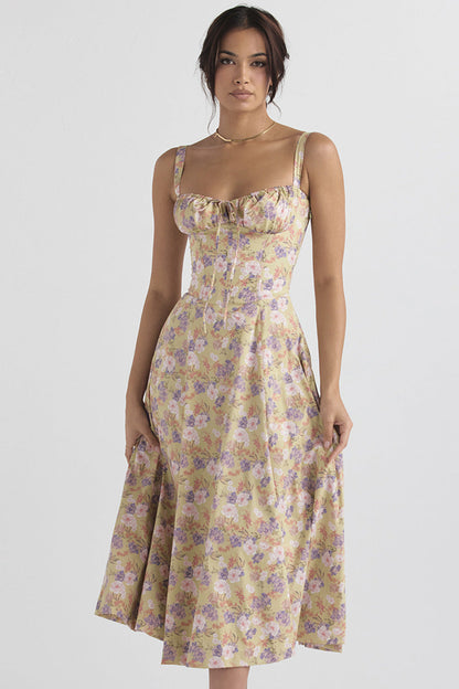Vestido Floral Mujer Estampado Elegante