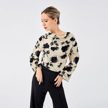 Blusa Estampada Mujer Elegante Floral - Vestiria