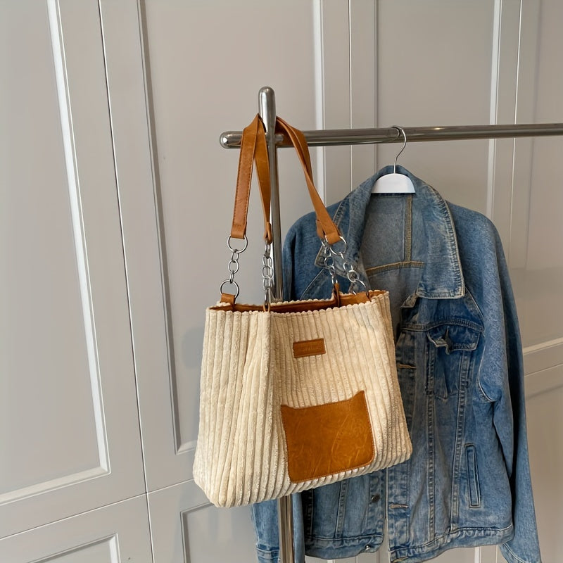 Bolso Bandolera de Piel con Cadena