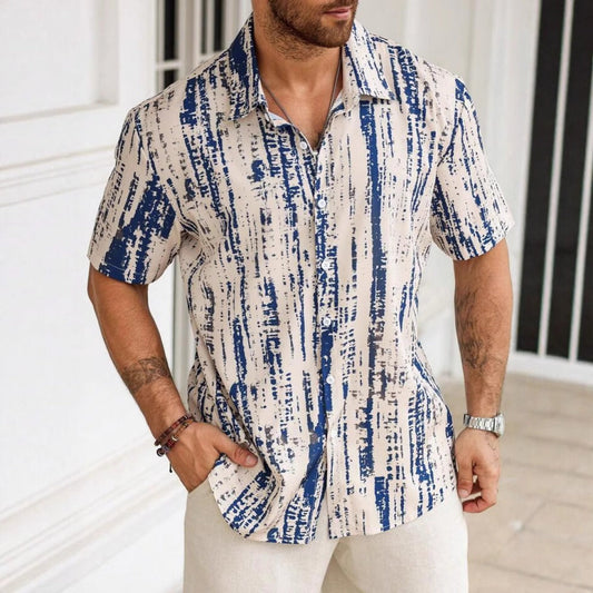 Camisa Hombre Estampado Moderno Casual - Vestiria