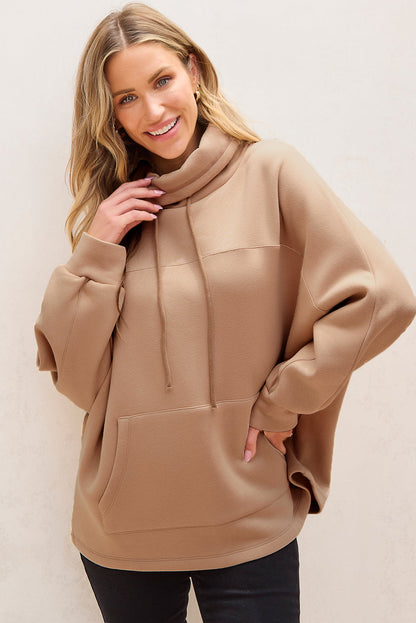 Sudadera Cuello Alto Cómoda con Cordón - Vestiria