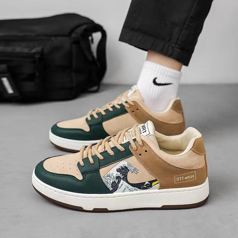 Zapatillas Hombre Coloridas Estampado Urbano