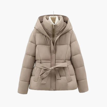 Chaqueta Invierno Acolchada Mujer Cinturón Abrazable