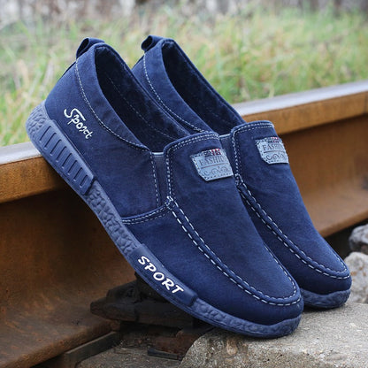 Zapatos Hombre Lona Respirable Diseño Casual