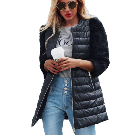 Chaqueta Invierno Mujer de Piel Sintética Cálida - Vestiria