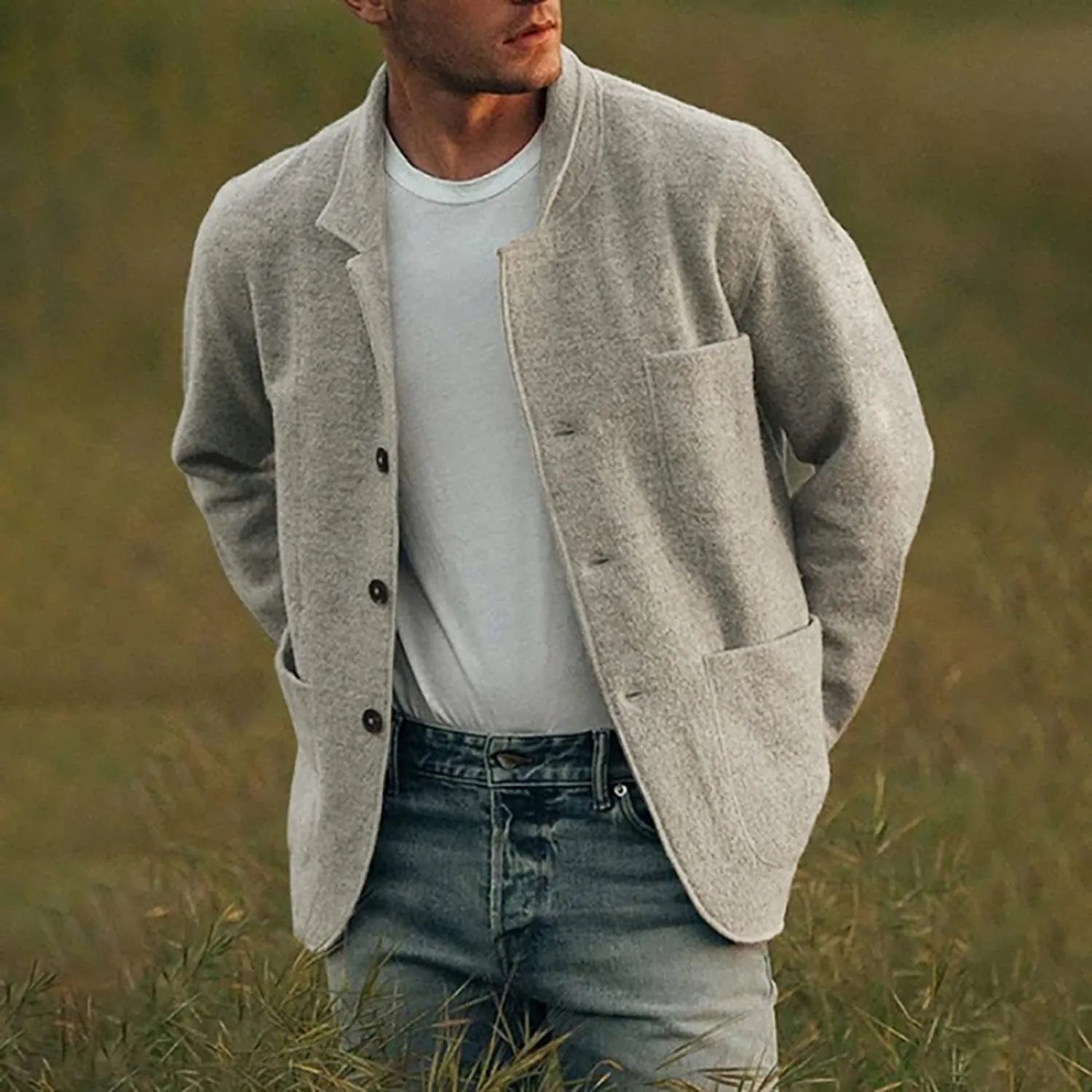 Chaquetilla Hombre Elegante Moda Urbana - Vestiria