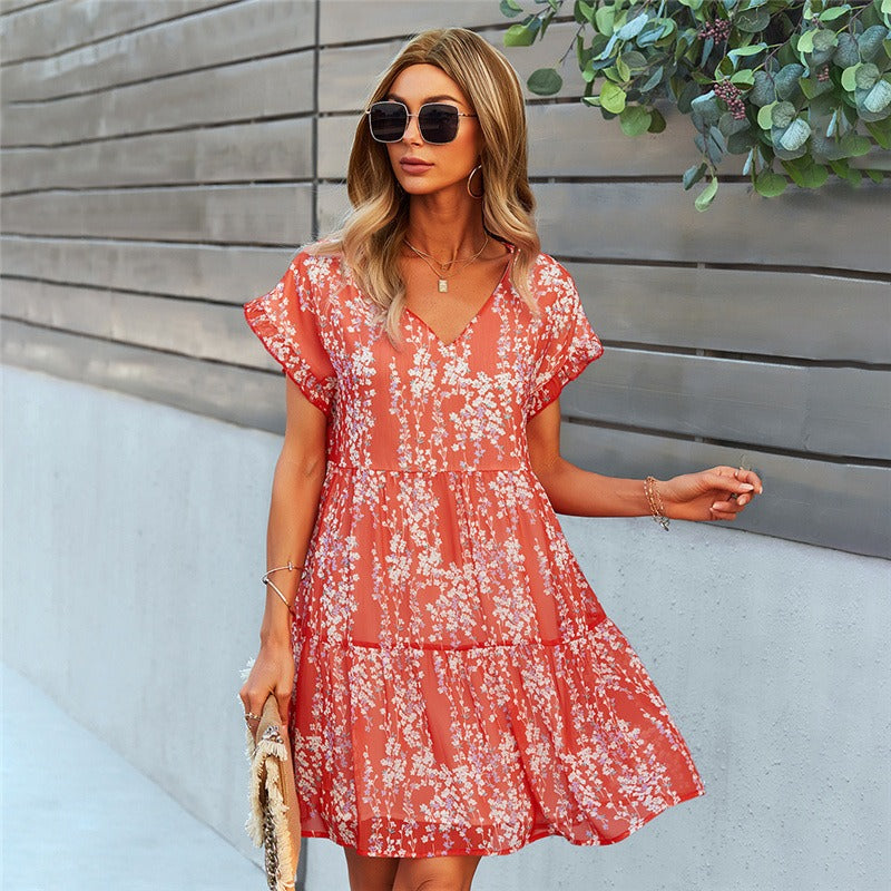 Vestido ligero estampado mujer verano