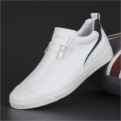 Zapatillas Hombre Cuero Sintético Cremallera Rápida Deportivas
