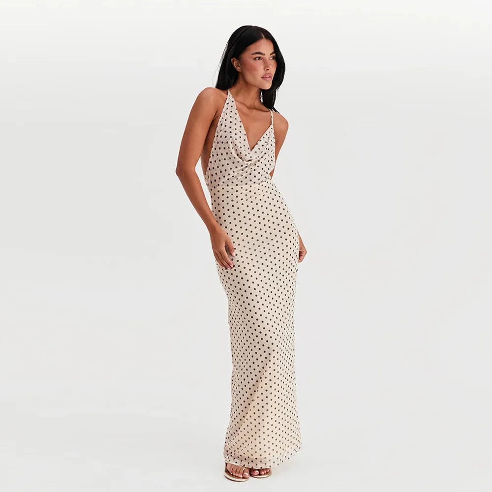 Vestido Boho Estampado con Tirantes Finos