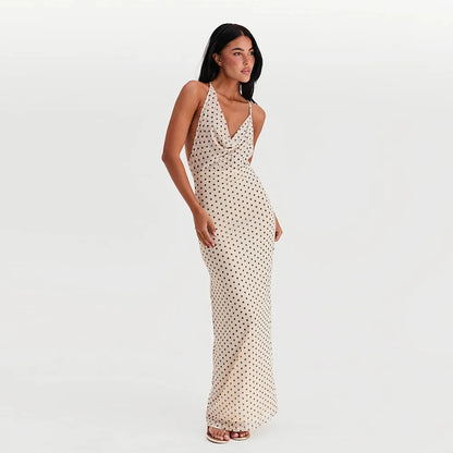 Vestido Boho Estampado con Tirantes Finos