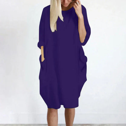 Vestido Informal Manga Larga Elegante