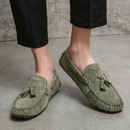 Mocasines Hombre Clásicos con Borlas Suaves - Vestiria