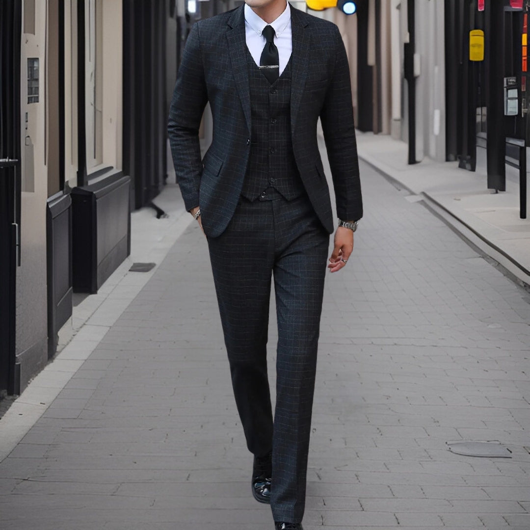 Traje Clásico Hombre 3 Piezas Elegante - Vestiria