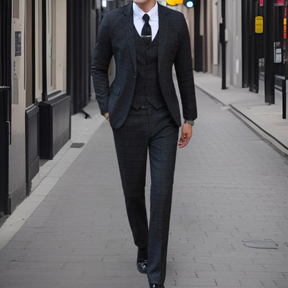 Traje Clásico Hombre 3 Piezas Elegante - Vestiria