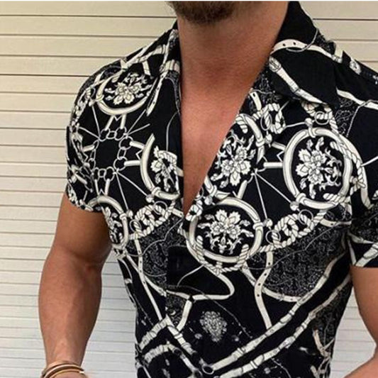 Camiseta Hombre Estampado Manga Corta - Vestiria