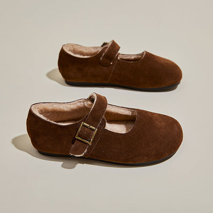 Zapatos bajos Mujer Ante Invierno Calientes