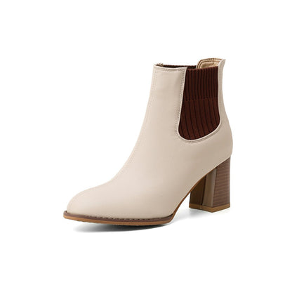 Botas Mujer Elásticas Diseño Geométrico