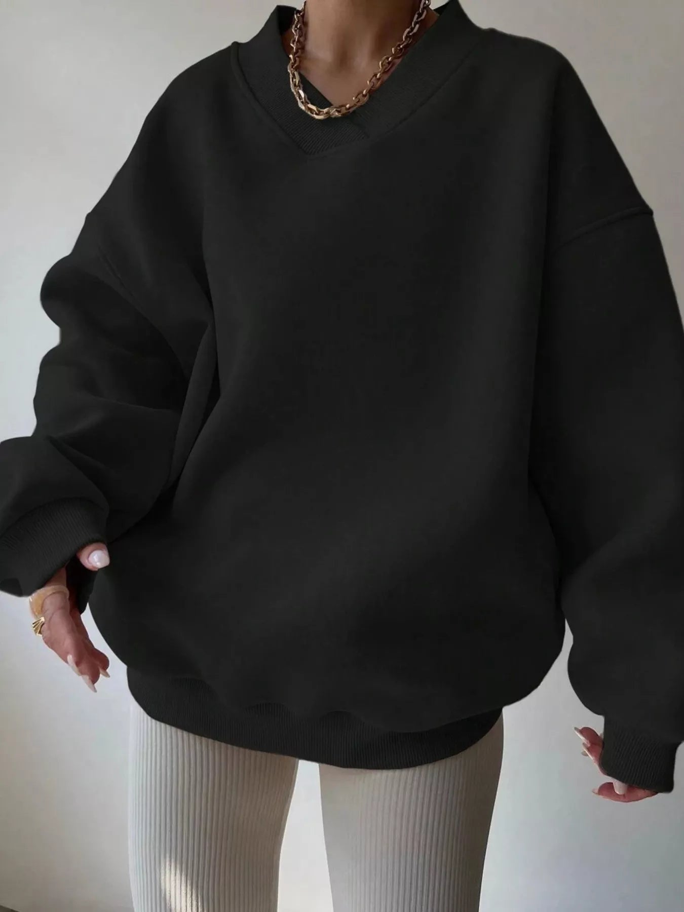 Sudadera Grande Manga Larga Mujer