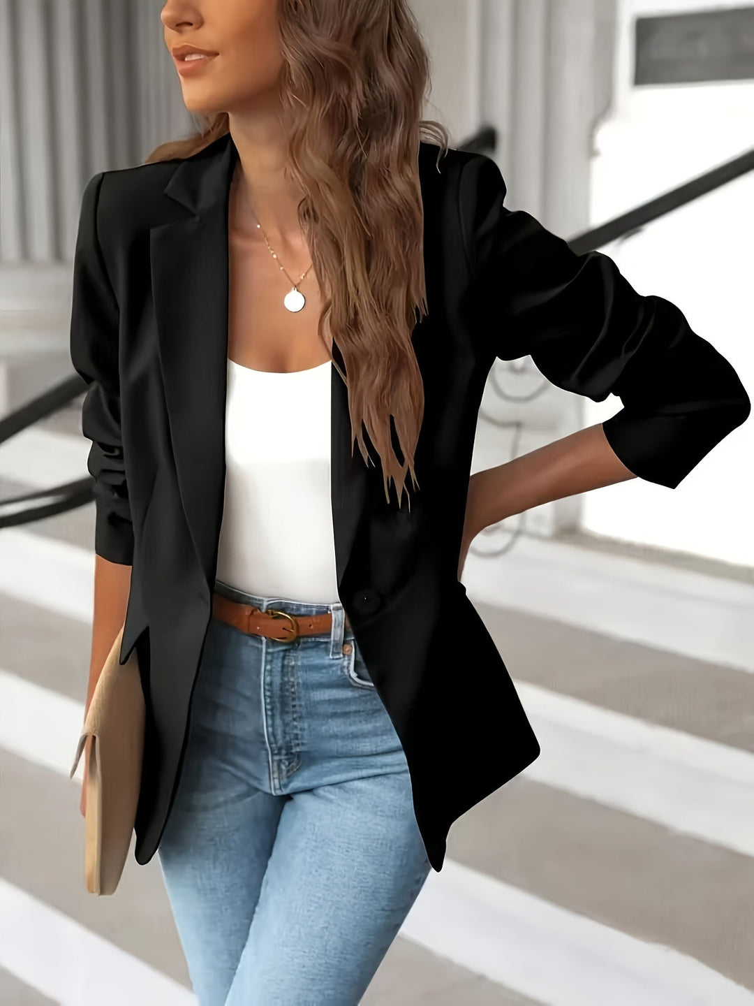 Chaquetón Mujer Invierno Oficina Elegante - Vestiria