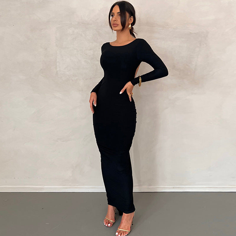 Vestido de Boda Elegante con Espalda Abierta