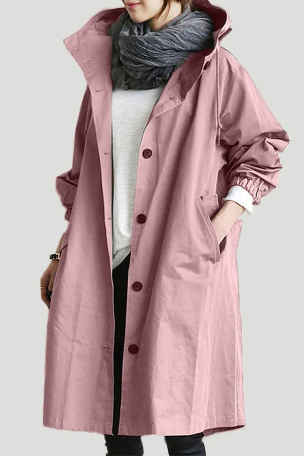 Abrigo Impermeable Mujer Gran Talla Corto