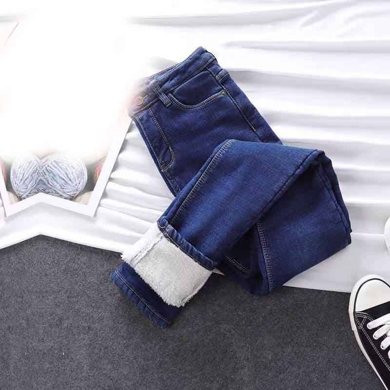 Pantalón Mujer Denim Aislante Caliente