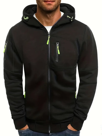 Chaquetón Deportivo Hombre Cremallera Capucha