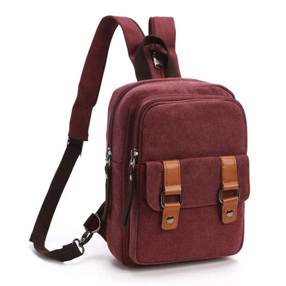 Mochila Bandolera Unisex Estilo Retro