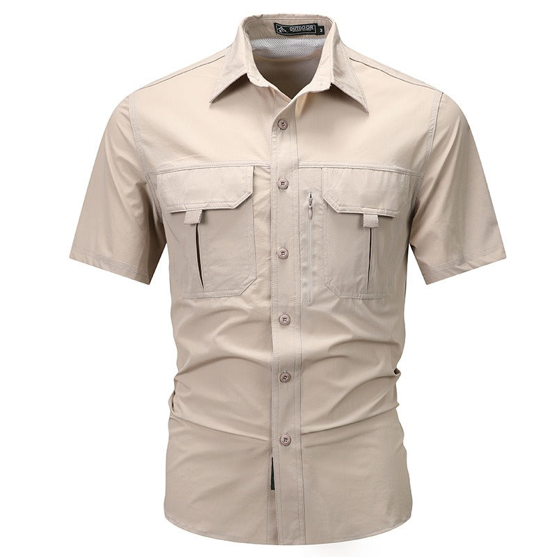 Camisa Verano Hombre Poliéster Resistente