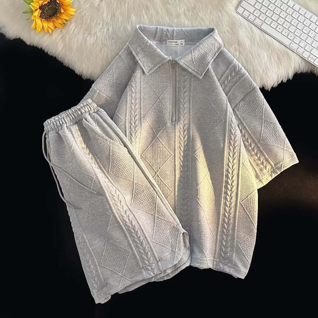 Chaqueta Hombre Amplia Manga Corta