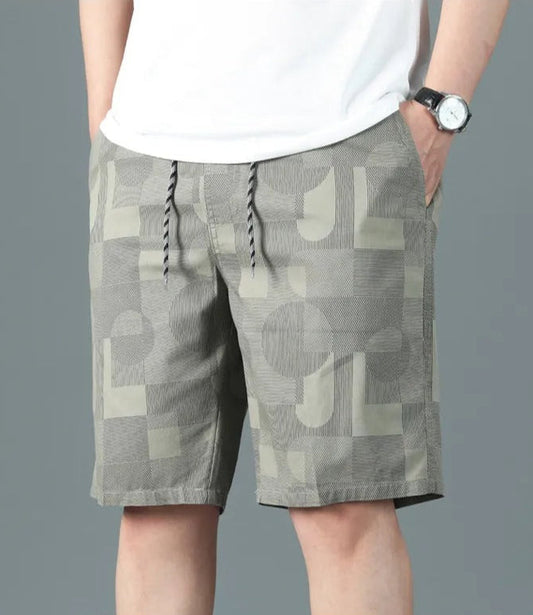 Pantalones cortos hombre algodón estampado colorido verano - Vestiria
