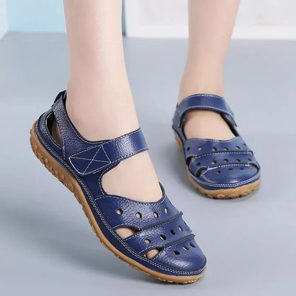 Sandalias de primavera cómodas con cierre práctico - Vestiria